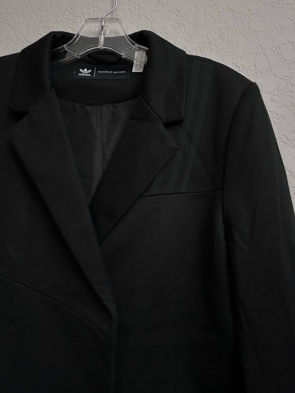 adidas Originals x Danielle Cathari Black Blazer Womens Size M - Picture 2 of 15